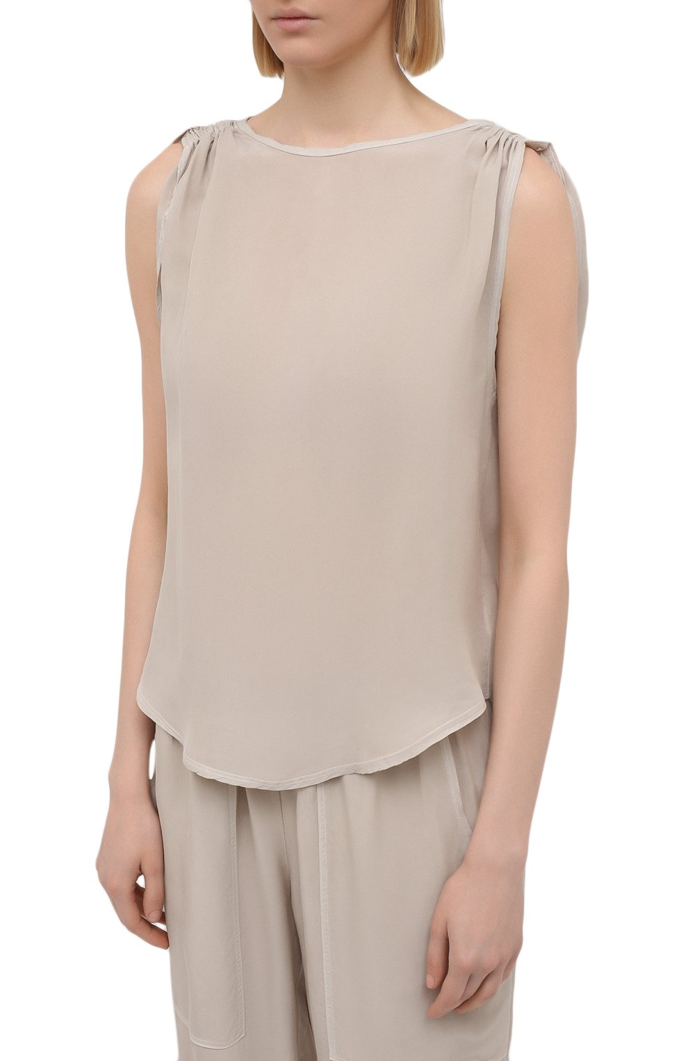 Топ HEROINE SPORT бежевого цвета по цене 8995 руб., арт. HS-2-118/H0LIDAY 20, фото 3 Топ HEROINE SPORT, арт. HS-2-118/H0LIDAY 20, фото 3