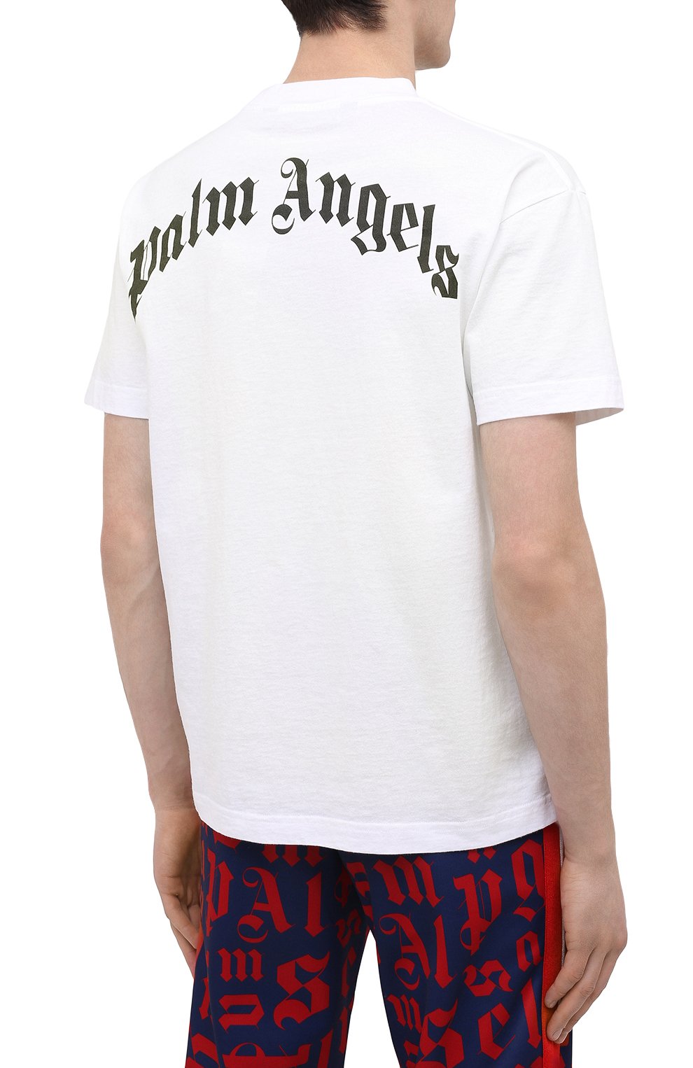 Хлопковая футболка PALM ANGELS, арт. PMAA001R21JER0020155, фото 4