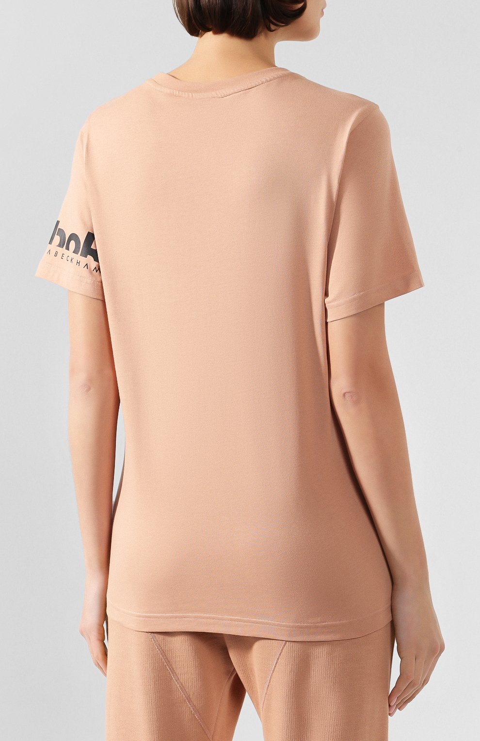Футболка reebok x victoria beckham REEBOK коричневого цвета по цене 7495 руб., арт. FM3644, фото 4 Футболка reebok x victoria beckham REEBOK, арт. FM3644, фото 4