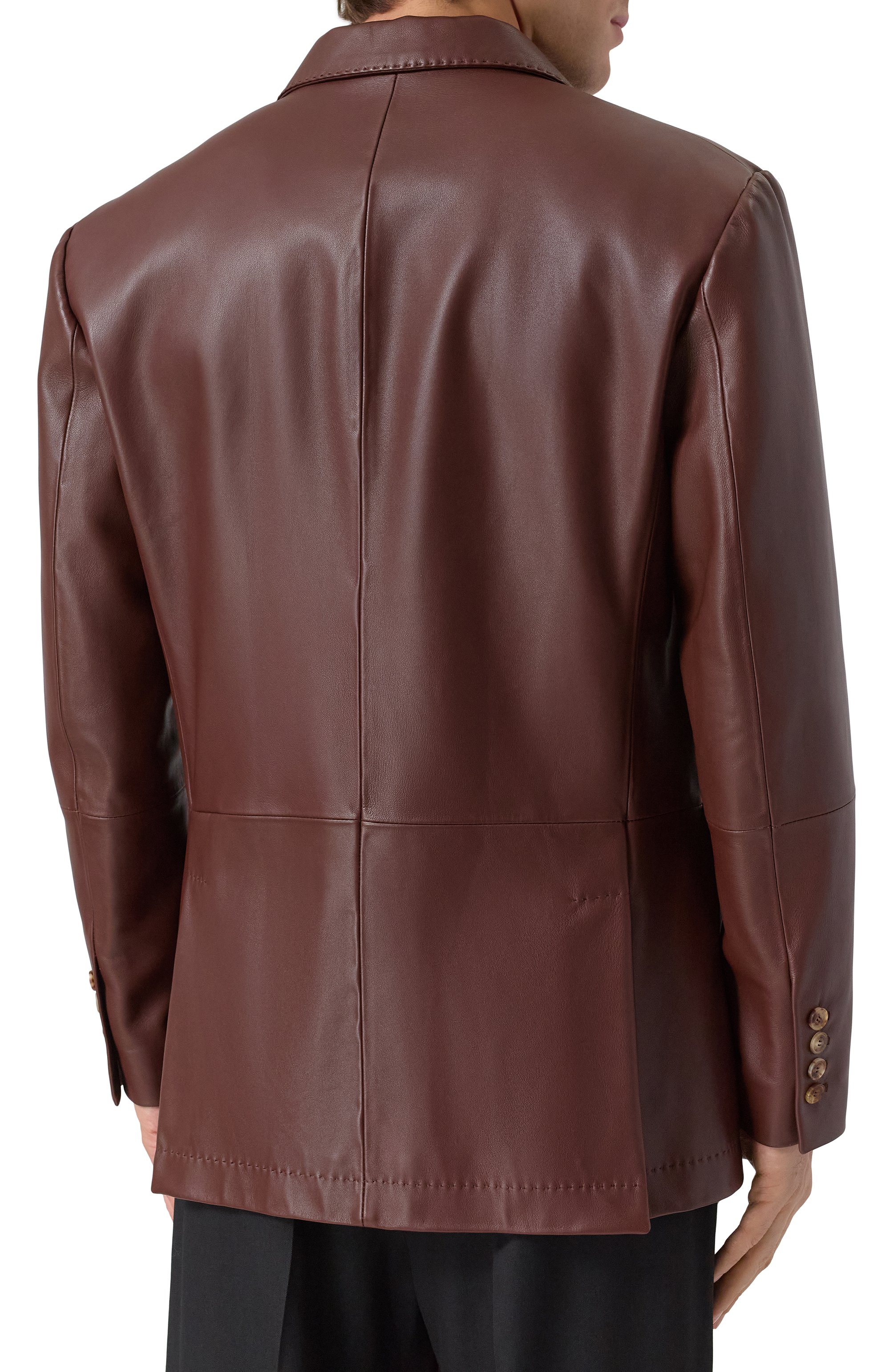 Кожаный пиджак BRUNELLO CUCINELLI, арт. MPSIR2024, фото 6