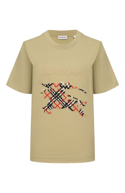 Женская хлопковая футболка BURBERRY, арт. 8119404