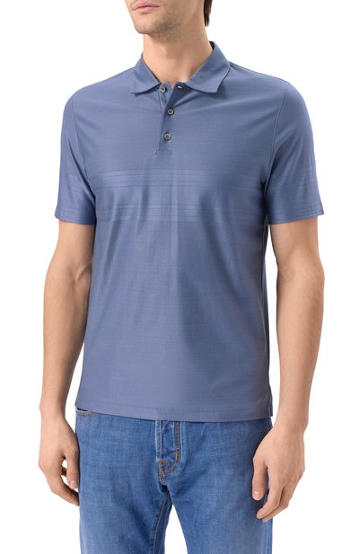 Хлопковое поло CANALI, арт. T0238/MJ02242, фото 3