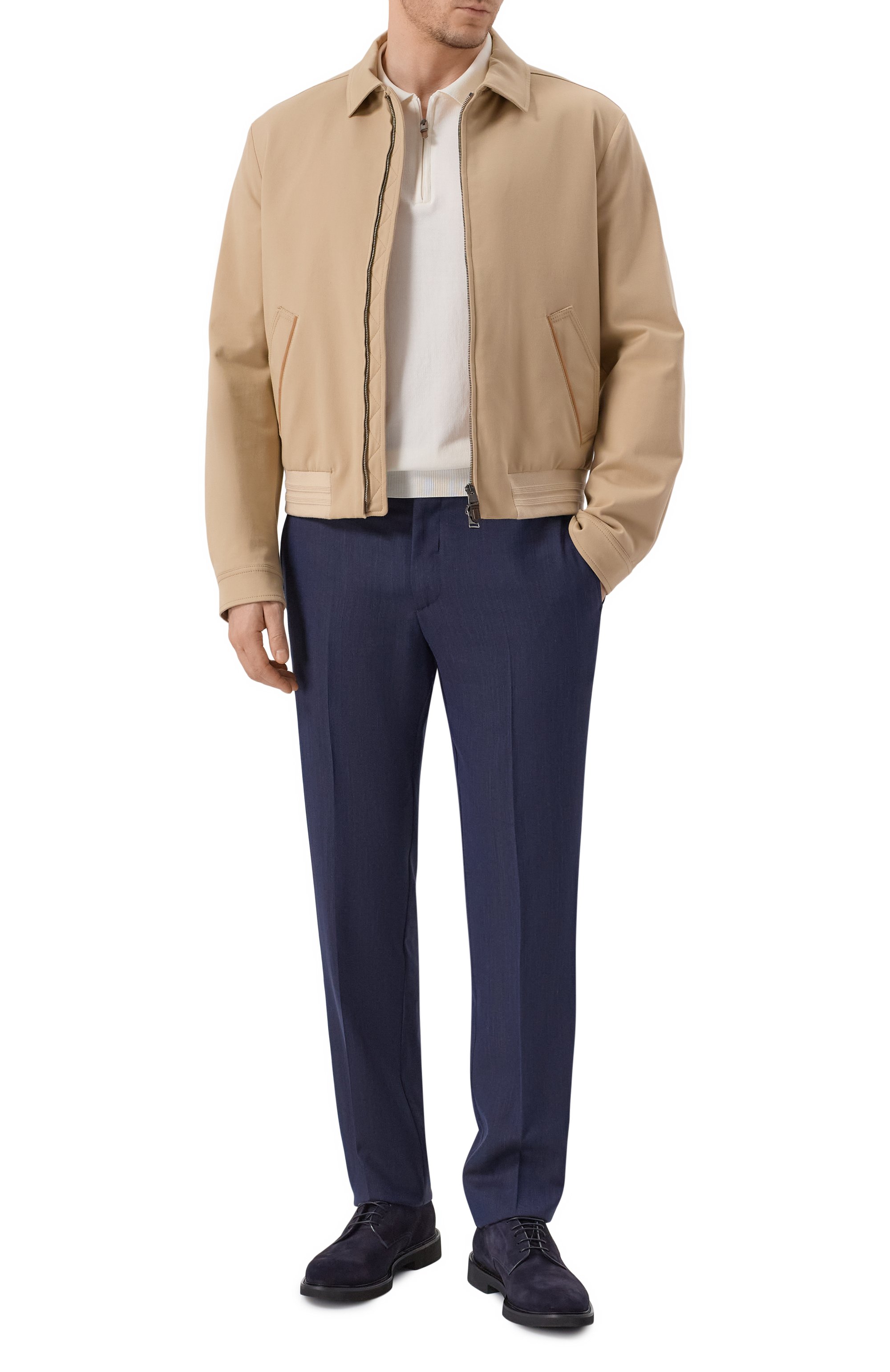 Брюки из шерсти и шелка ANDREA CAMPAGNA, арт. SPIAGGIA20/LP184U, фото 2