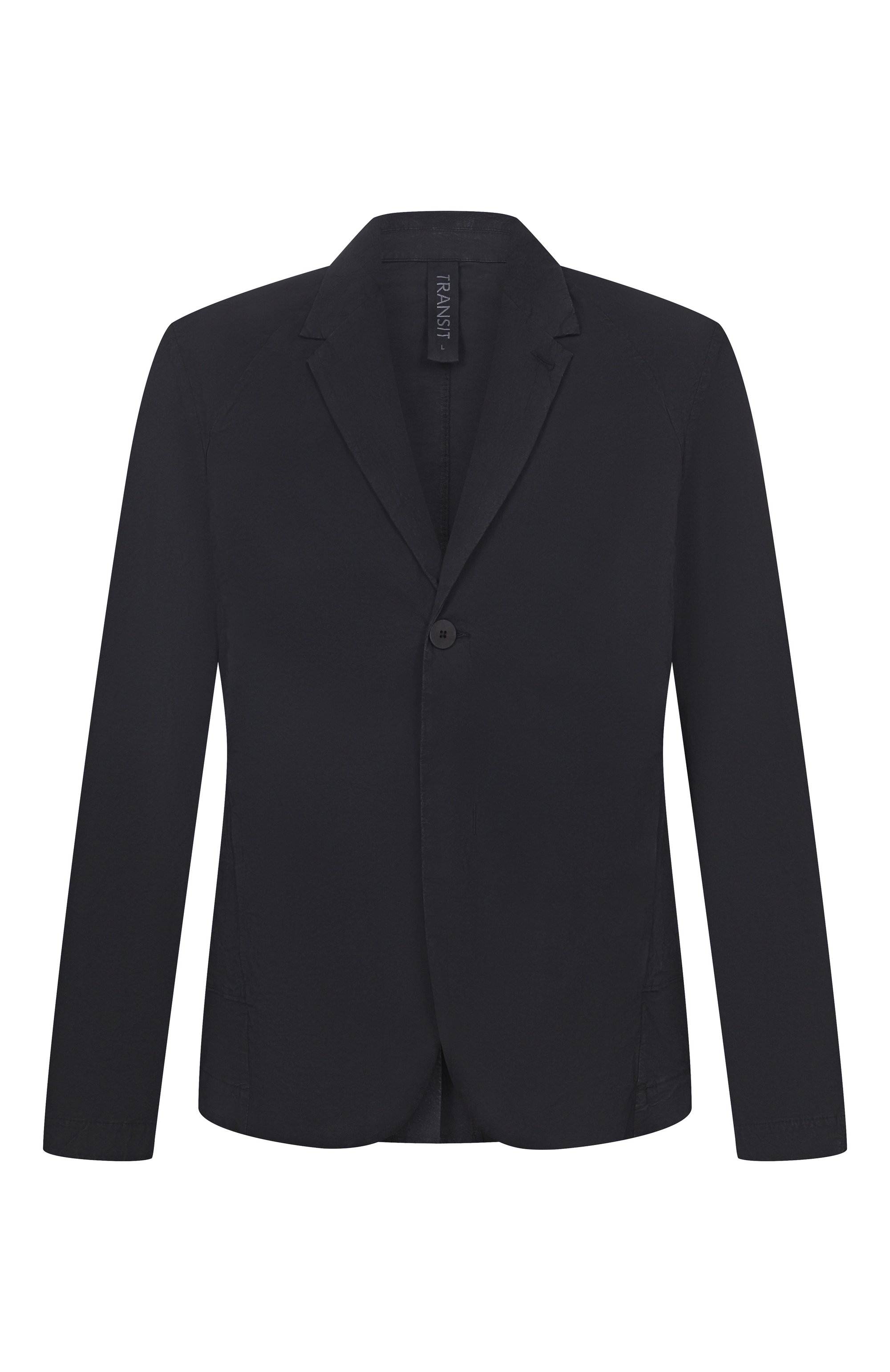 Хлопковый пиджак TRANSIT черного цвета по цене 66550 руб., арт. CFUTRCG163, фото 1 Хлопковый пиджак TRANSIT, арт. CFUTRCG163, фото 1