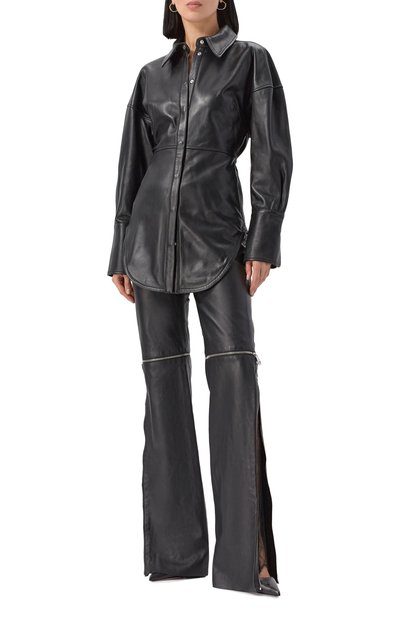 Кожаная рубашка BLUMARINE, арт. 4L087A, фото 2