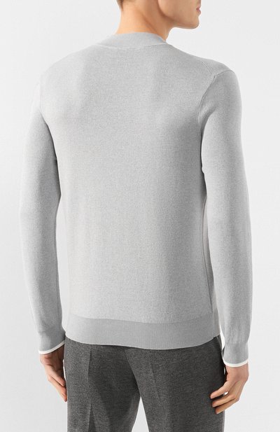 Хлопковый джемпер BOSS, арт. 50423843, фото 4