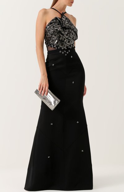 Приталенное платье-макси с декорированным лифом ROLAND MOURET, арт. PW17/S0058/F6467, фото 2