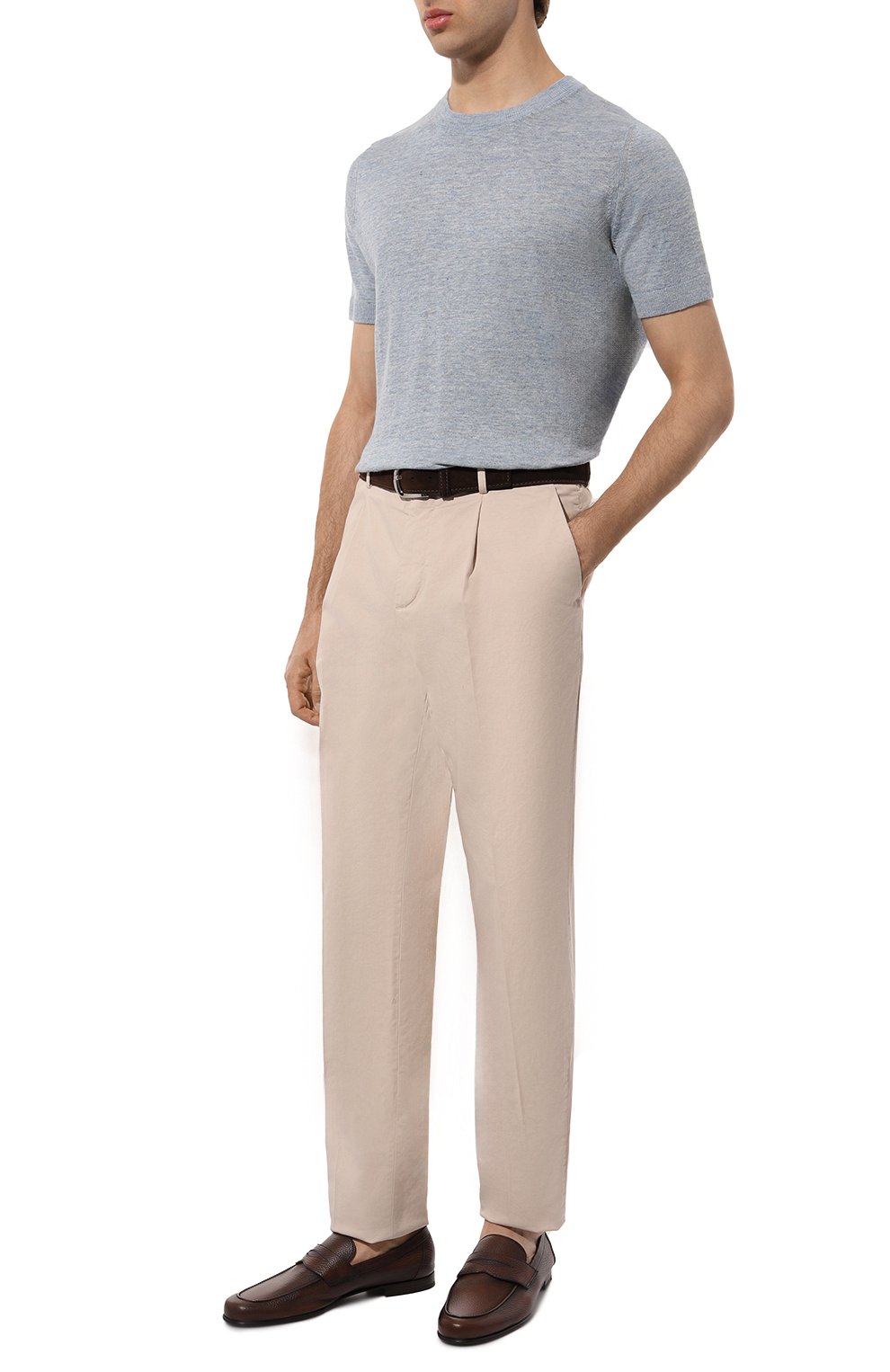 Джемпер изо льна и хлопка BRUNELLO CUCINELLI, арт. M2L00310, фото 2