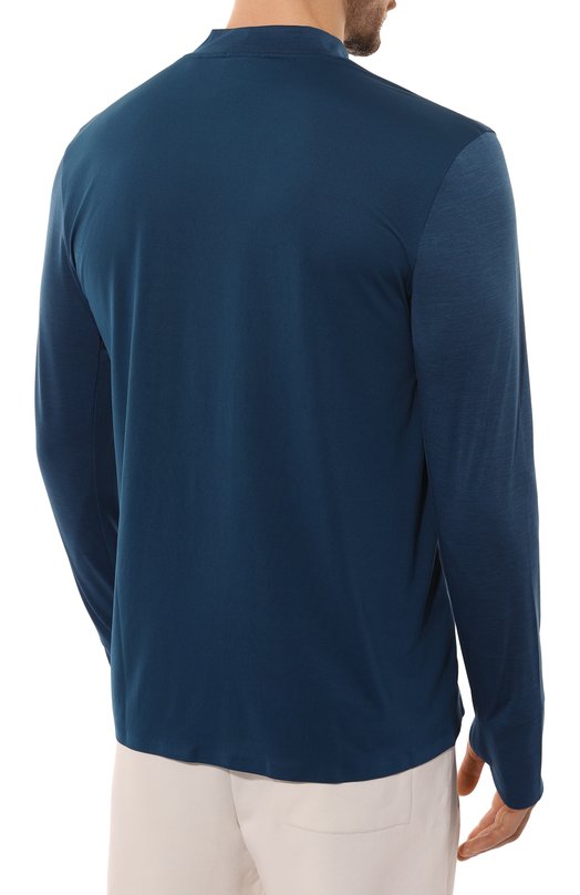 Лонгслив BOSS Green Синий, фото 4