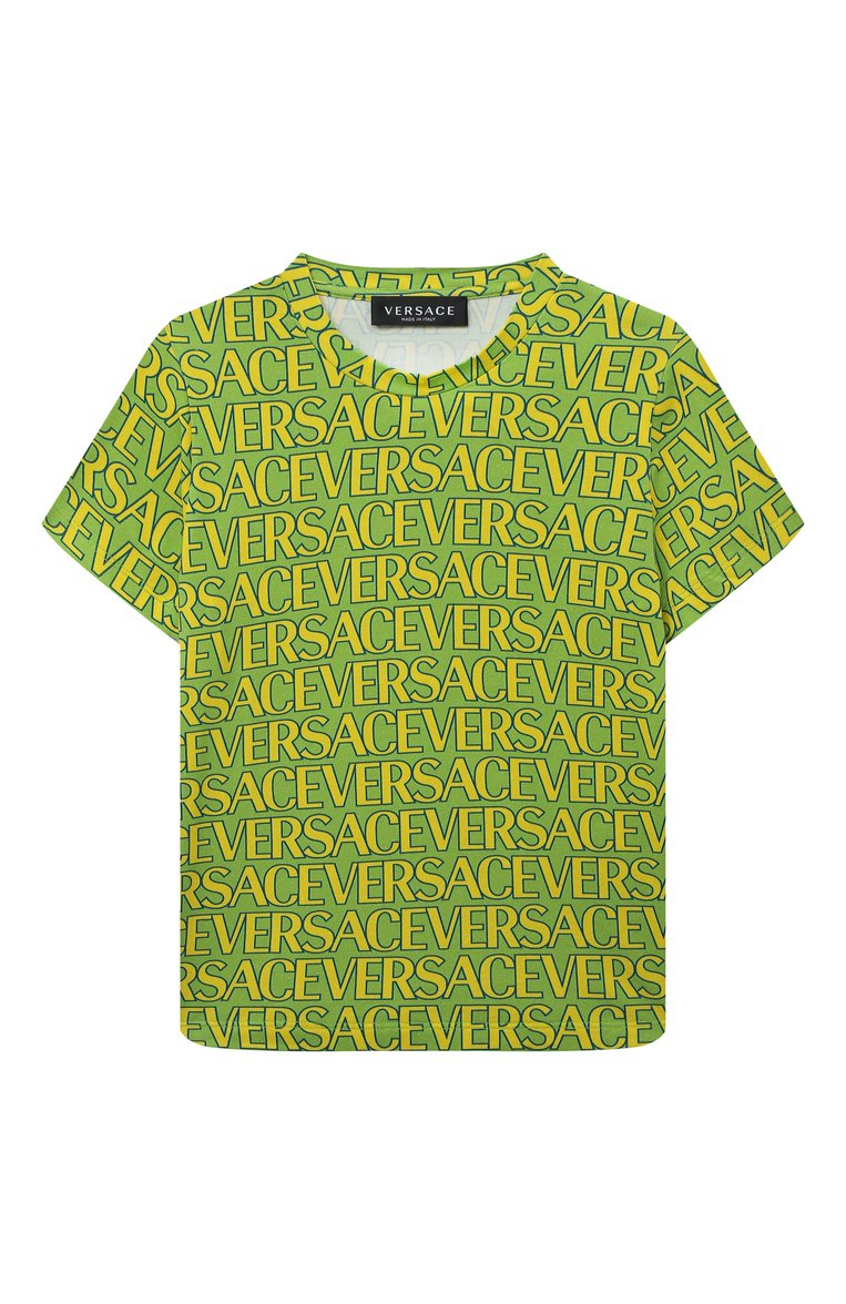 Хлопковая футболка VERSACE, арт. 1000129/1A08295/4A-6A, фото 1