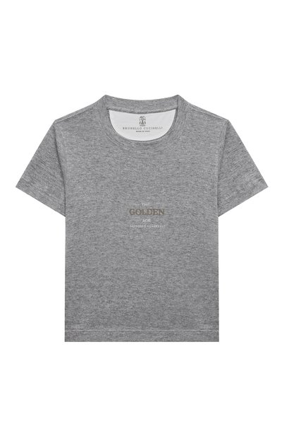 Футболка изо льна и хлопка BRUNELLO CUCINELLI, арт. BW835T148A