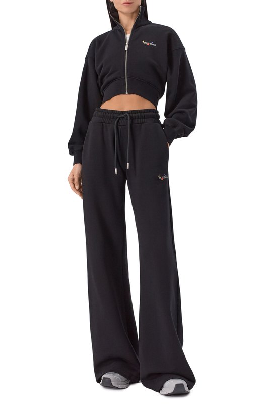 Хлопковая толстовка Off-White 0WBE006F25FLE002 Чёрный  0WBE006F25FLE002 Фото 2