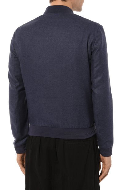 Бомбер из шелка и шерсти CORNELIANI, арт. 93L588-9318264, фото 4