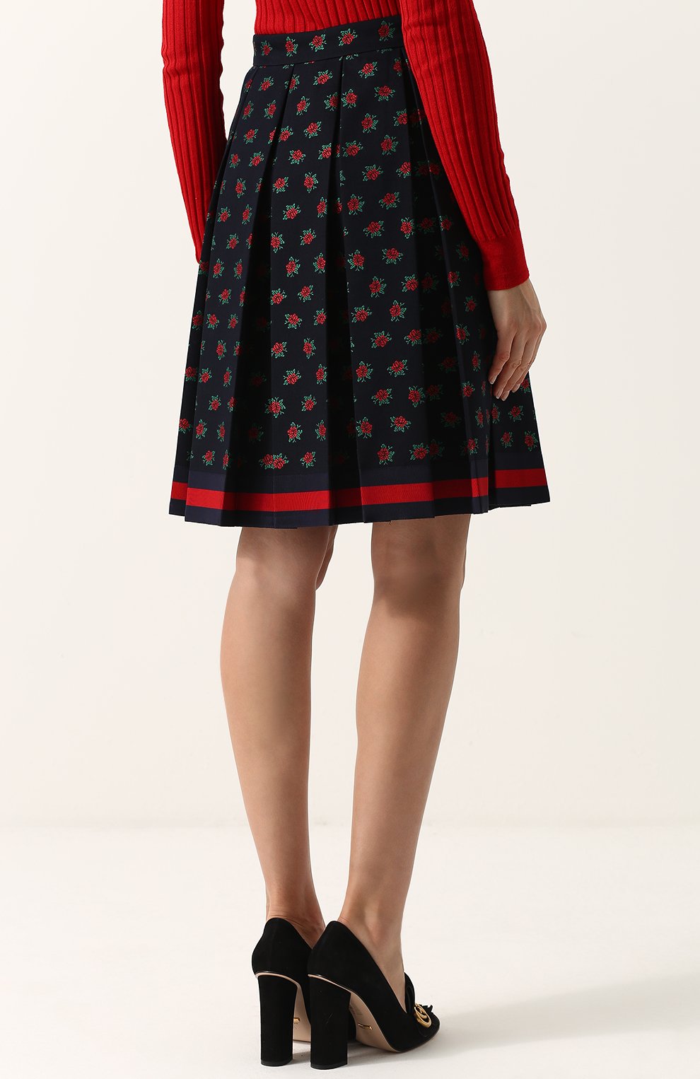 Юбка GUCCI синего цвета по цене 79950 руб., арт. 469845/ZJM18, фото 4 Юбка GUCCI, арт. 469845/ZJM18, фото 4