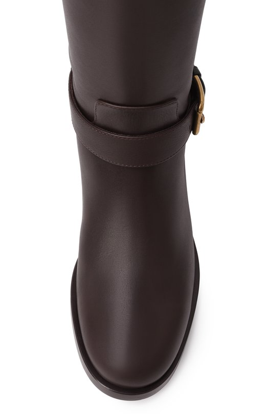 Кожаные сапоги Day Classic Dolce & Gabbana CU1221/A0831 Коричневый  CU1221/A0831 Фото 6