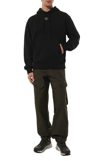 Хлопковое худи DIESEL, арт. A09856/0IAJH, фото 2