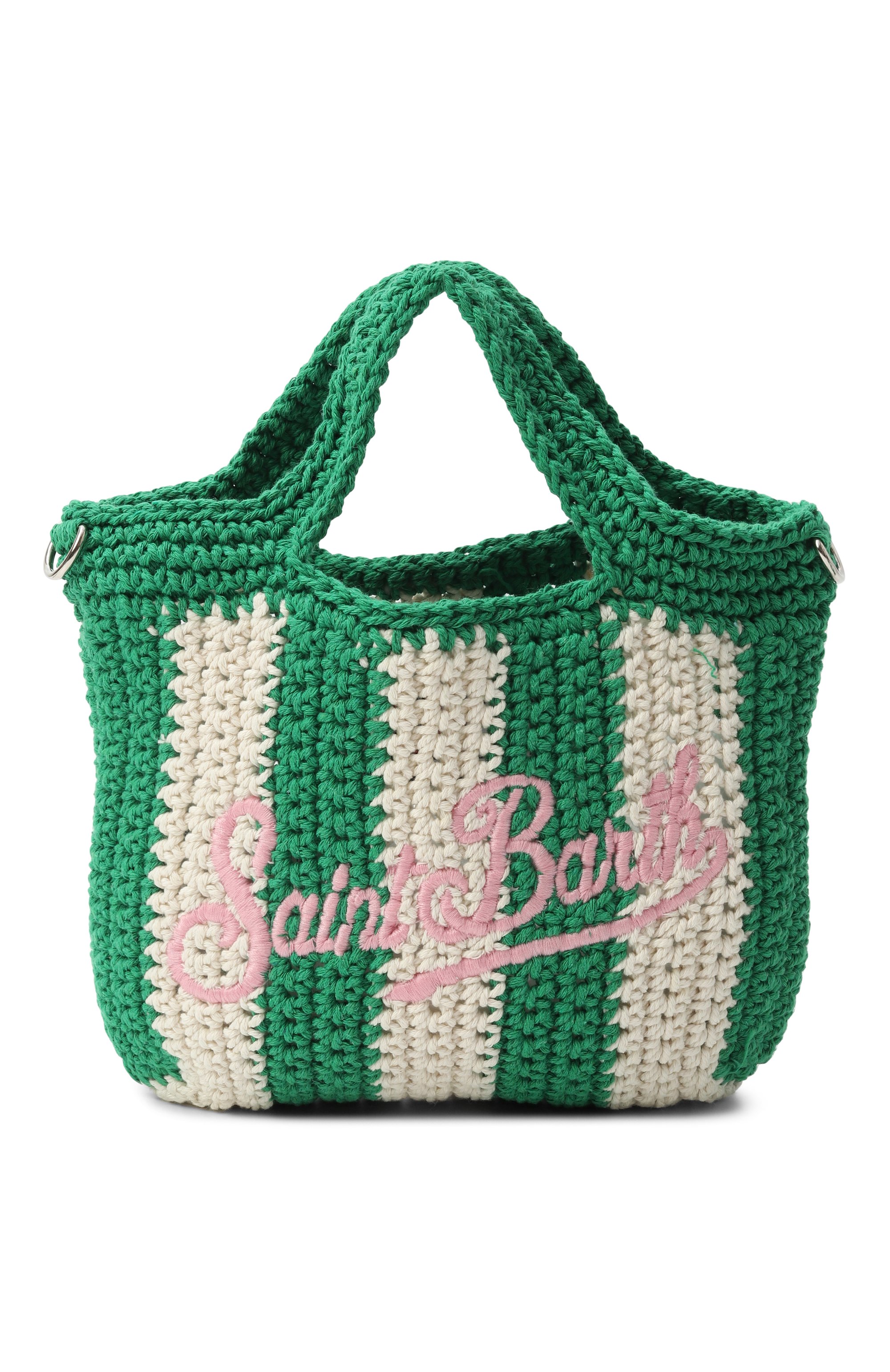 Сумка MC2 SAINT BARTH зеленого цвета по цене 13450 руб., арт. CR0CHET BAG MINI/00193H, фото 1 Сумка MC2 SAINT BARTH, арт. CR0CHET BAG MINI/00193H, фото 1