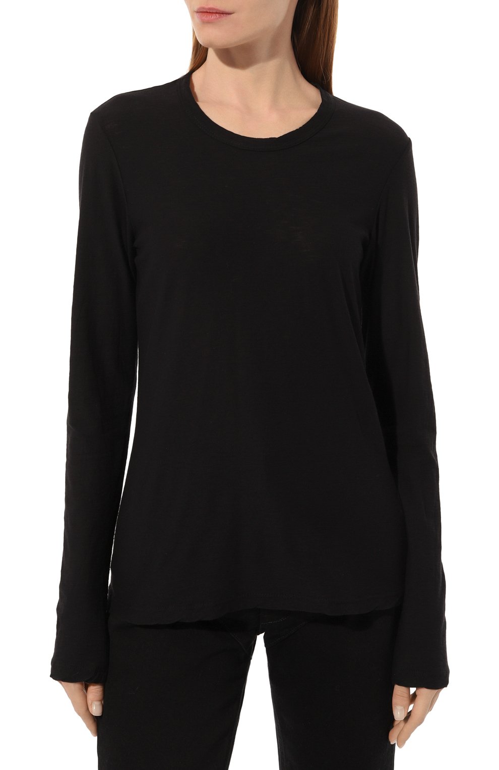 Хлопковый лонгслив JAMES PERSE, арт. WUA3361/BLK, фото 3