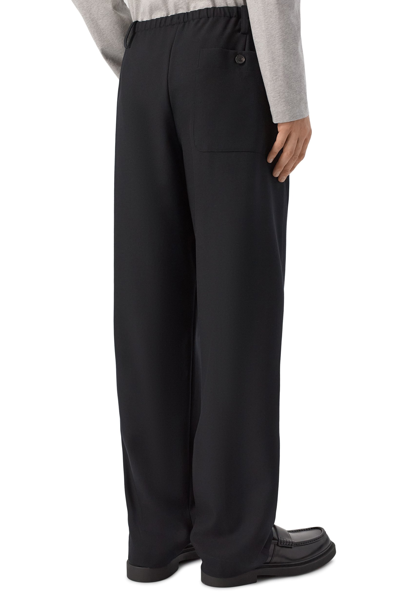 Шерстяные брюки DRIES VAN NOTEN черного цвета по цене 123500 руб., арт. 262-020920/4265, фото 4 Шерстяные брюки DRIES VAN NOTEN, арт. 262-020920/4265, фото 4