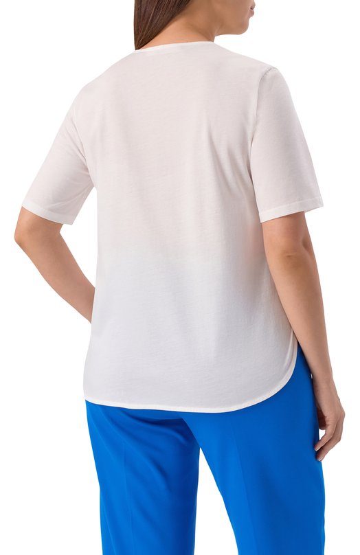 Хлопковая футболка Marina Sport SESAM0 Белый  SESAM0 Фото 4