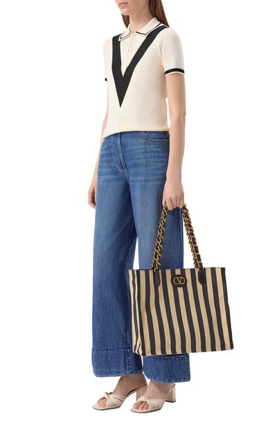 Сумка-тоут laseine VALENTINO разноцветного цвета по цене 283000 руб., арт. 8W2B0S88/MNW, фото 3 Сумка-тоут laseine VALENTINO, арт. 8W2B0S88/MNW, фото 3