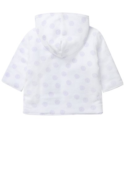 Кардиган с принтом и капюшоном на молнии KISSY KISSY лилового цвета по цене 7600 руб., арт. F17433V-110PH, фото 2 Кардиган с принтом и капюшоном на молнии KISSY KISSY, арт. F17433V-110PH, фото 2