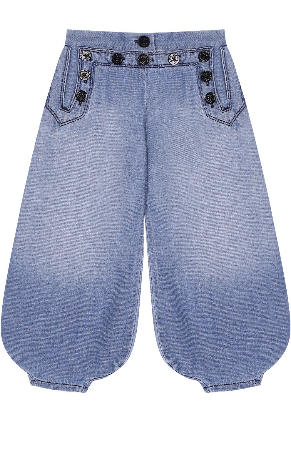 Джинсы свободного кроя с манжетами и декоративными пуговицами CHLOÉ, арт. C14540/6A-12A, фото 1