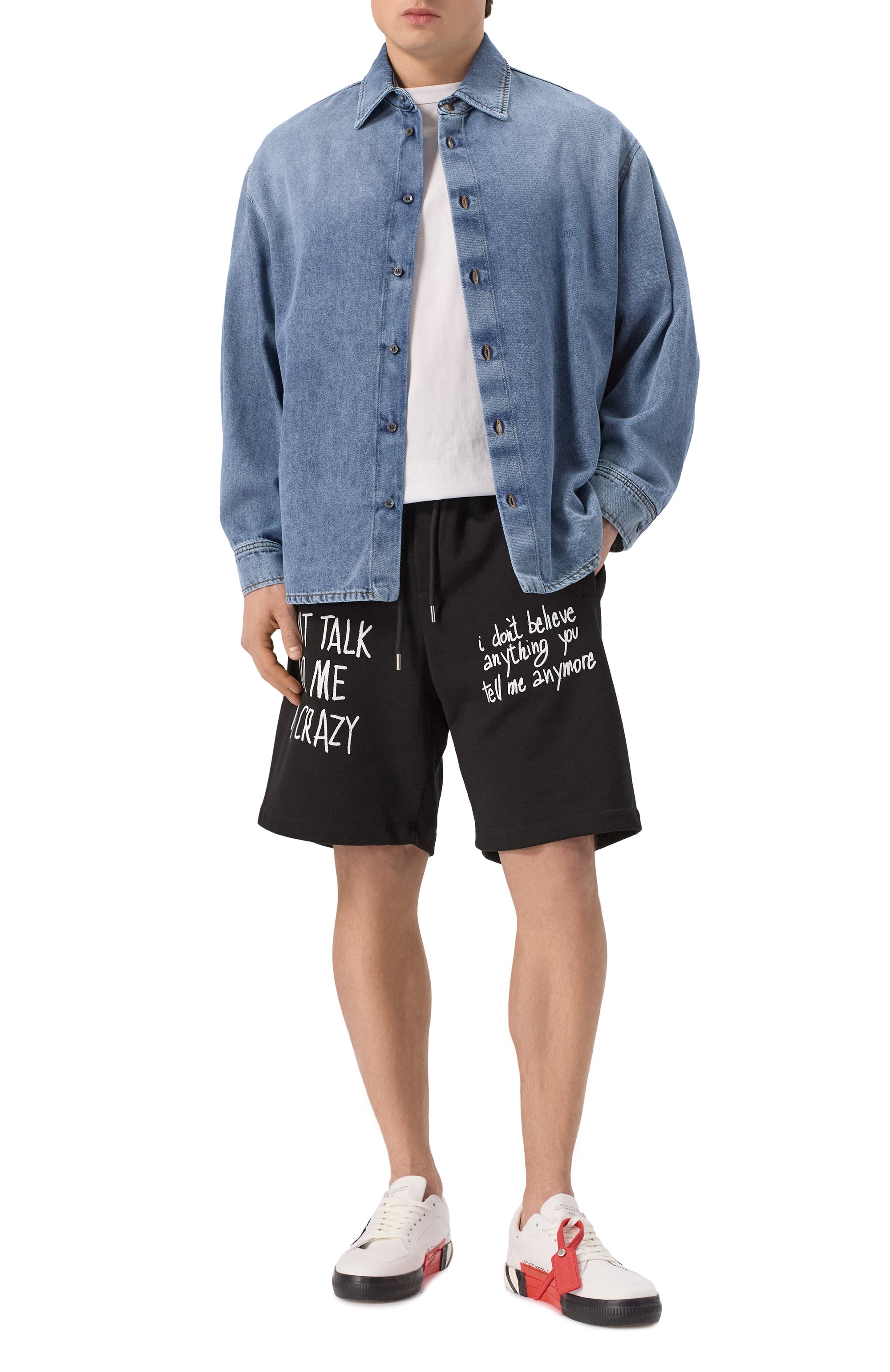 Хлопковые шорты COMME DES FUCKDOWN, арт. CFABM01554, фото 2