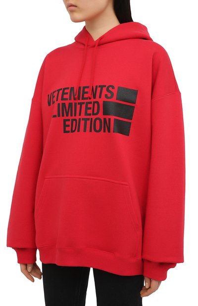 Хлопковое худи VETEMENTS, арт. UE51TR820R 1604/W, фото 3