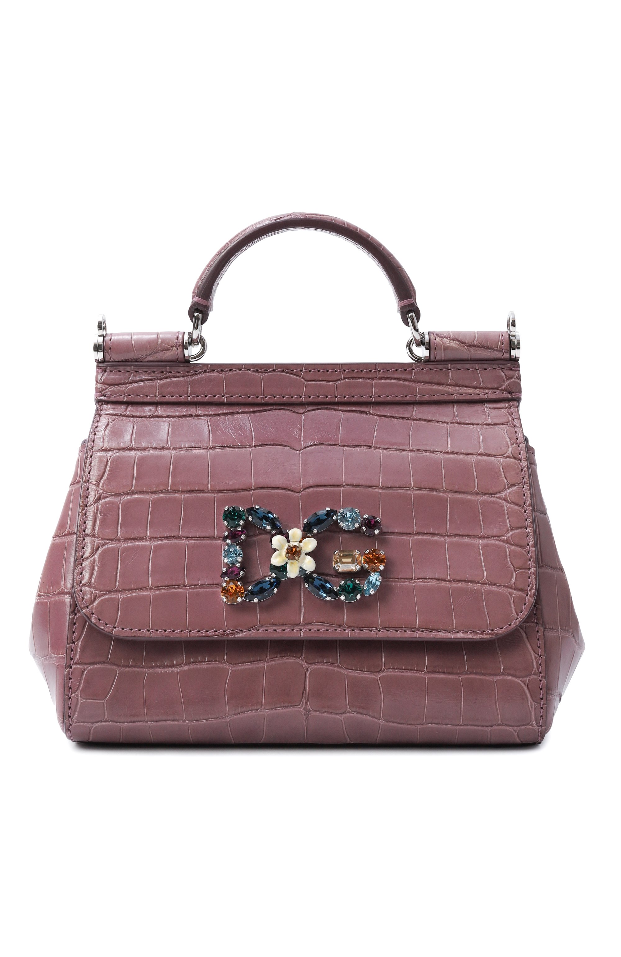 Сумка sicily micro из кожи аллигатора DOLCE & GABBANA, арт. BB6271/B2DH2/AMIS, фото 1