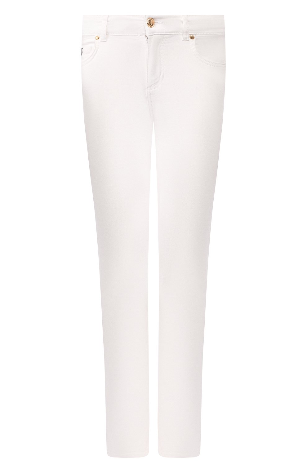 Джинсы VERSACE JEANS COUTURE белого цвета по цене 15350 руб., арт. A1HVA0K4-VDP500 4/60501, фото 1 Джинсы VERSACE JEANS COUTURE, арт. A1HVA0K4-VDP500 4/60501, фото 1