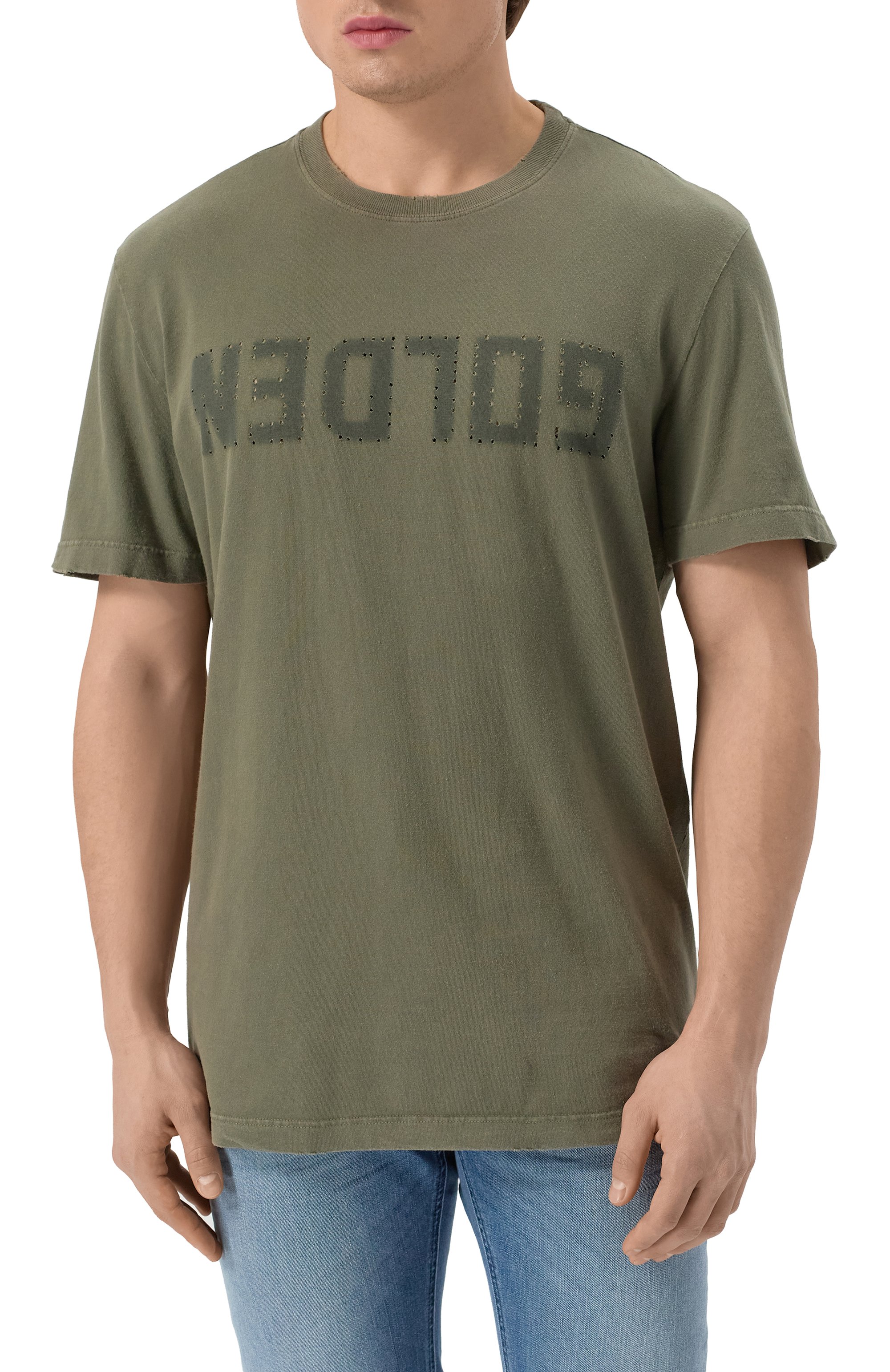 Хлопковая футболка GOLDEN GOOSE DELUXE BRAND, арт. GMP01220.P000671, фото 3