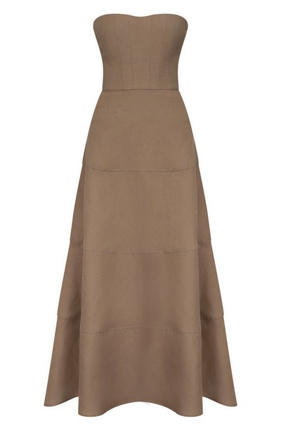 Женское платье изо льна и шелка MVST, арт. M26.2PW.D024/F123