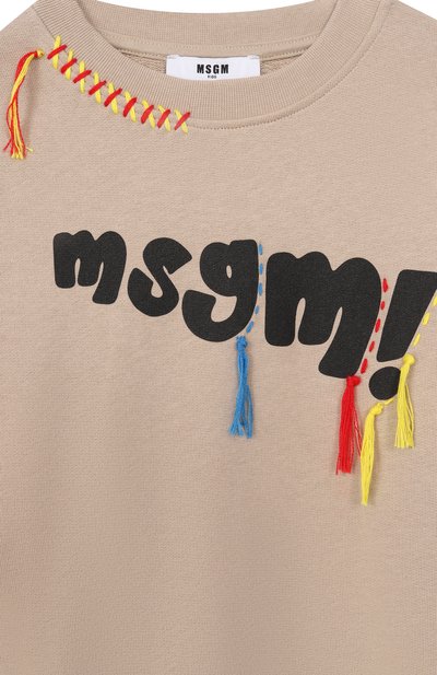 Хлопковый свитшот MSGM KIDS, арт. S6MSJUSW142, фото 3