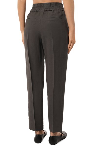 Брюки из вискозы и льна BRUNELLO CUCINELLI, арт. MH126B1071, фото 4