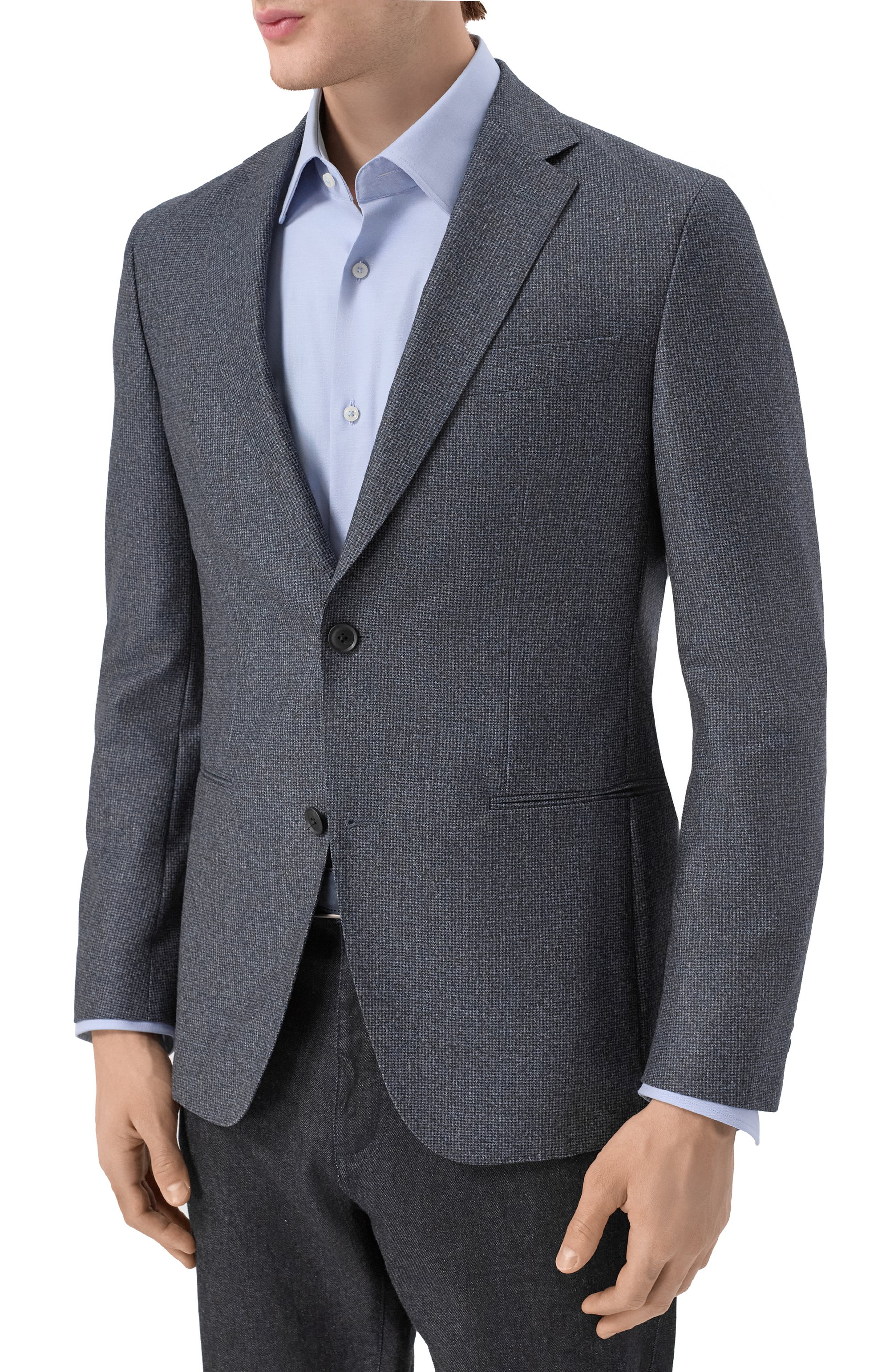 Шерстяной пиджак BOSS, арт. 50553336, фото 4