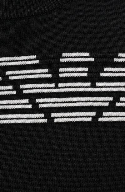 Пуловер из вискозы EMPORIO ARMANI темно-синего цвета по цене 15150 руб., арт. 3K4M58/4MFPZ, фото 3 Пуловер из вискозы EMPORIO ARMANI, арт. 3K4M58/4MFPZ, фото 3