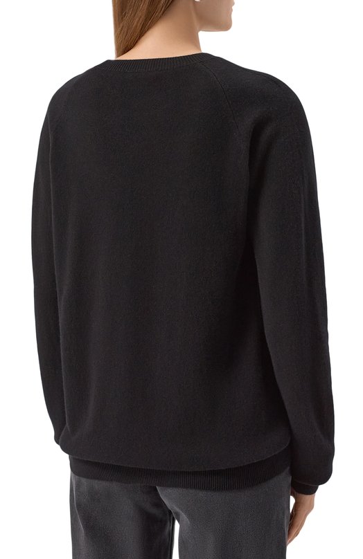Пуловер из шерсти и кашемира Ann Demeulemeester B0012378/FA147 Чёрный  B0012378/FA147 Фото 4