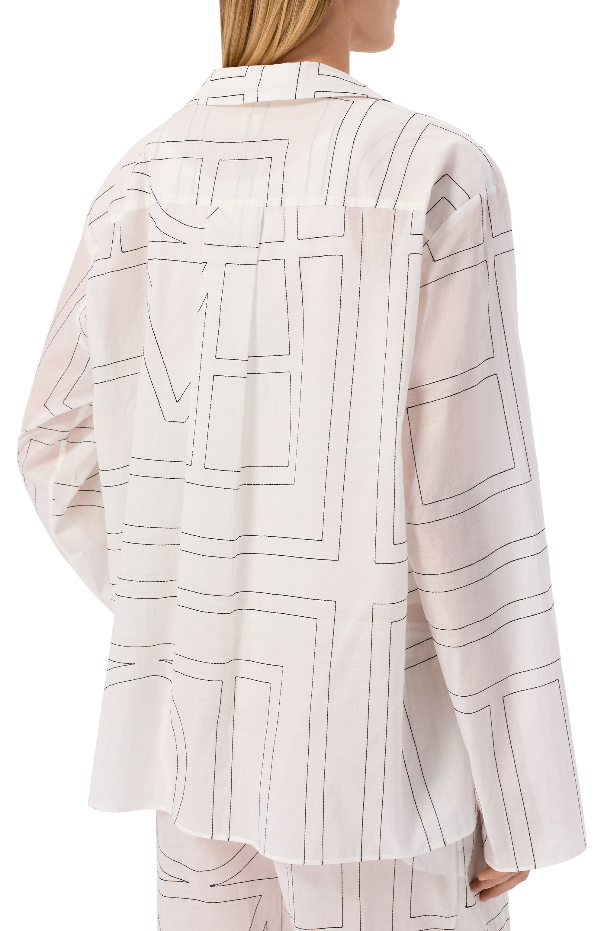 Рубашка из лиоцелла и хлопка TOTEME, арт. 243-WRT976-FB0239, фото 4