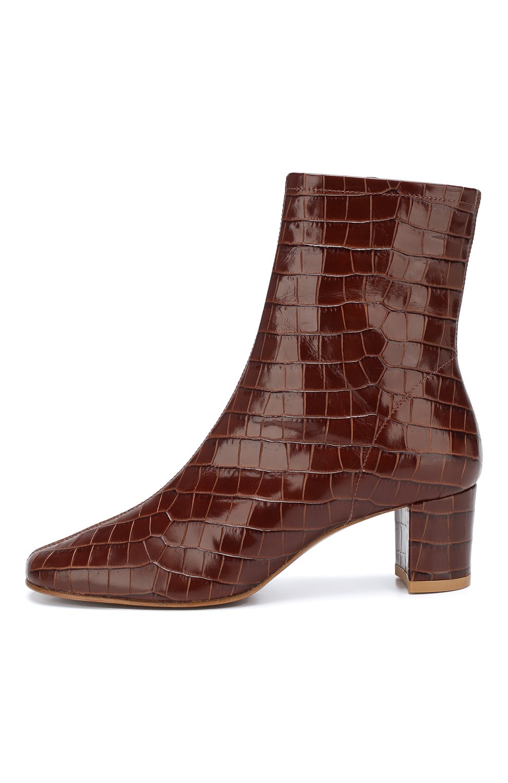 Кожаные ботильоны sofia BY FAR, арт. S0FIA/CR0C0 EMB0SSED LEATHER, фото 3
