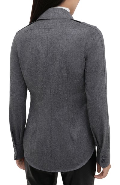 Рубашка из шерсти и хлопка STELLA MCCARTNEY, арт. 602108/SNB53, фото 4