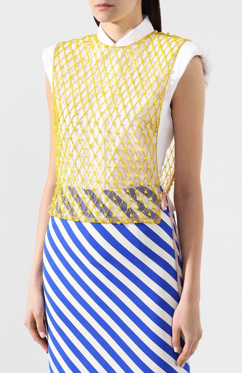 Топ с декоративной отделкой DRIES VAN NOTEN, арт. 191-10603-7296, фото 3