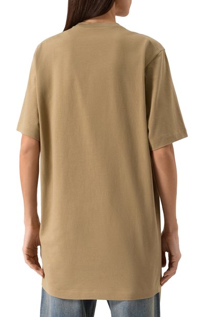 Хлопковое платье DSQUARED2 темно-бежевого цвета по цене 31600 руб., арт. S80CT0046/D20033, фото 4 Хлопковое платье DSQUARED2, арт. S80CT0046/D20033, фото 4