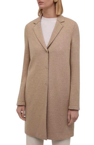 Пальто из шерсти и кашемира HARRIS WHARF LONDON, арт. A1301MWG, фото 3