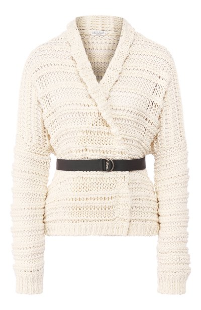 Женский хлопковый кардиган BRUNELLO CUCINELLI, арт. M8E366606
