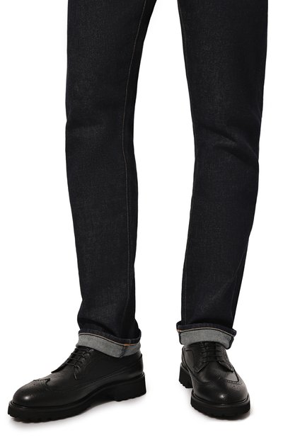 Кожаные дерби CAMERLENGO черного цвета по цене 46300 руб., арт. 16591/NER0, фото 3 Кожаные дерби CAMERLENGO, арт. 16591/NER0, фото 3