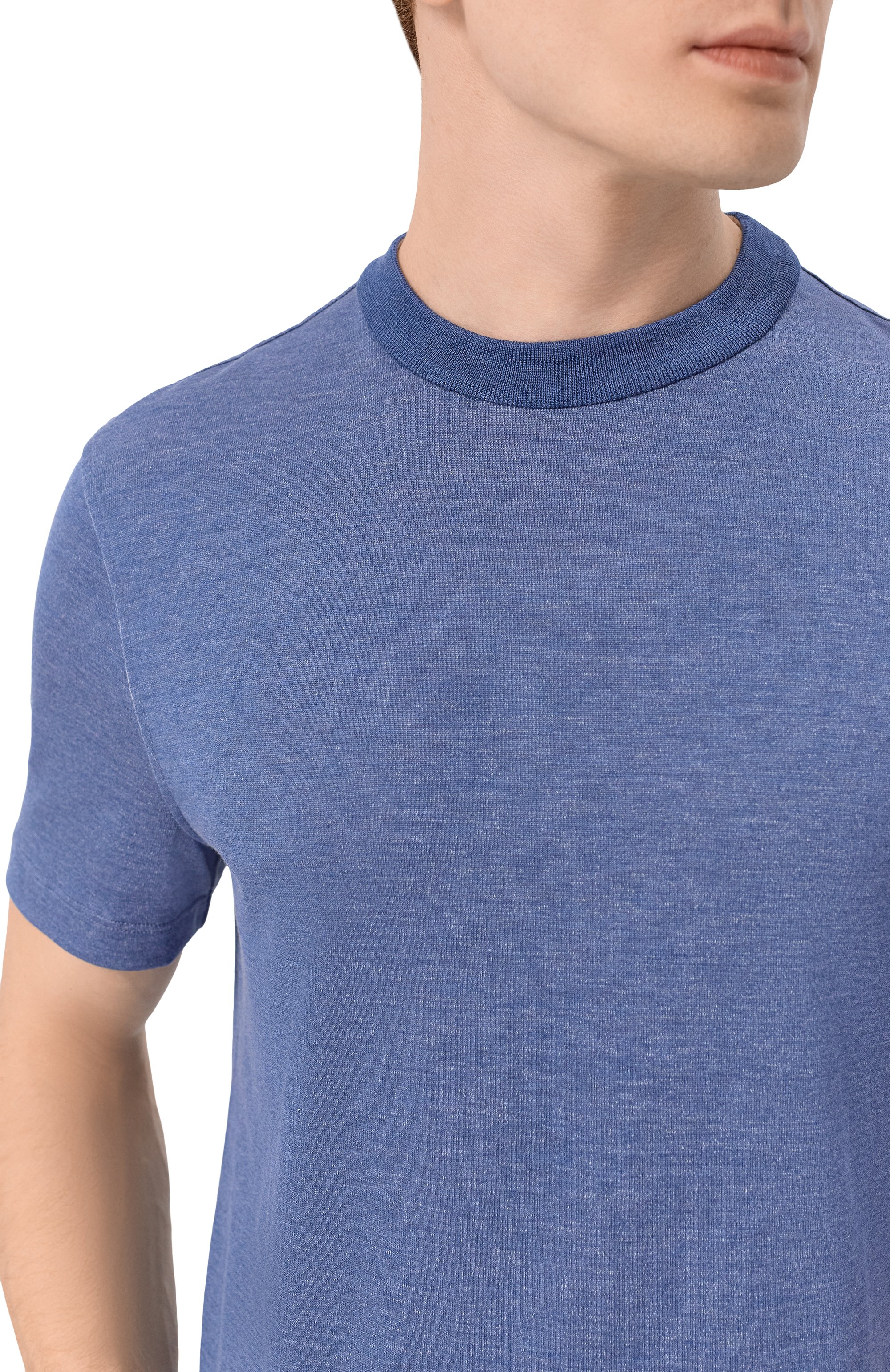 Футболка из хлопка и шелка BRIONI, арт. UJUC0L/PD602, фото 5