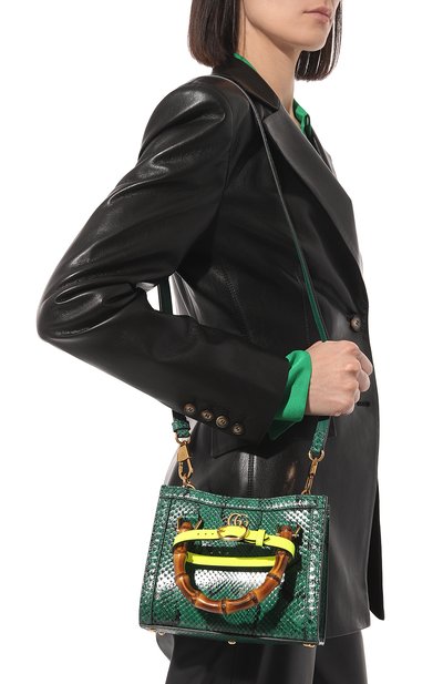 Сумка-тоут diana small из кожи питона GUCCI, арт. 655661 LU3ZT, фото 2