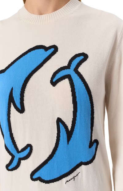 Хлопковый пуловер MSGM, арт. 3841MDM213/257282, фото 5