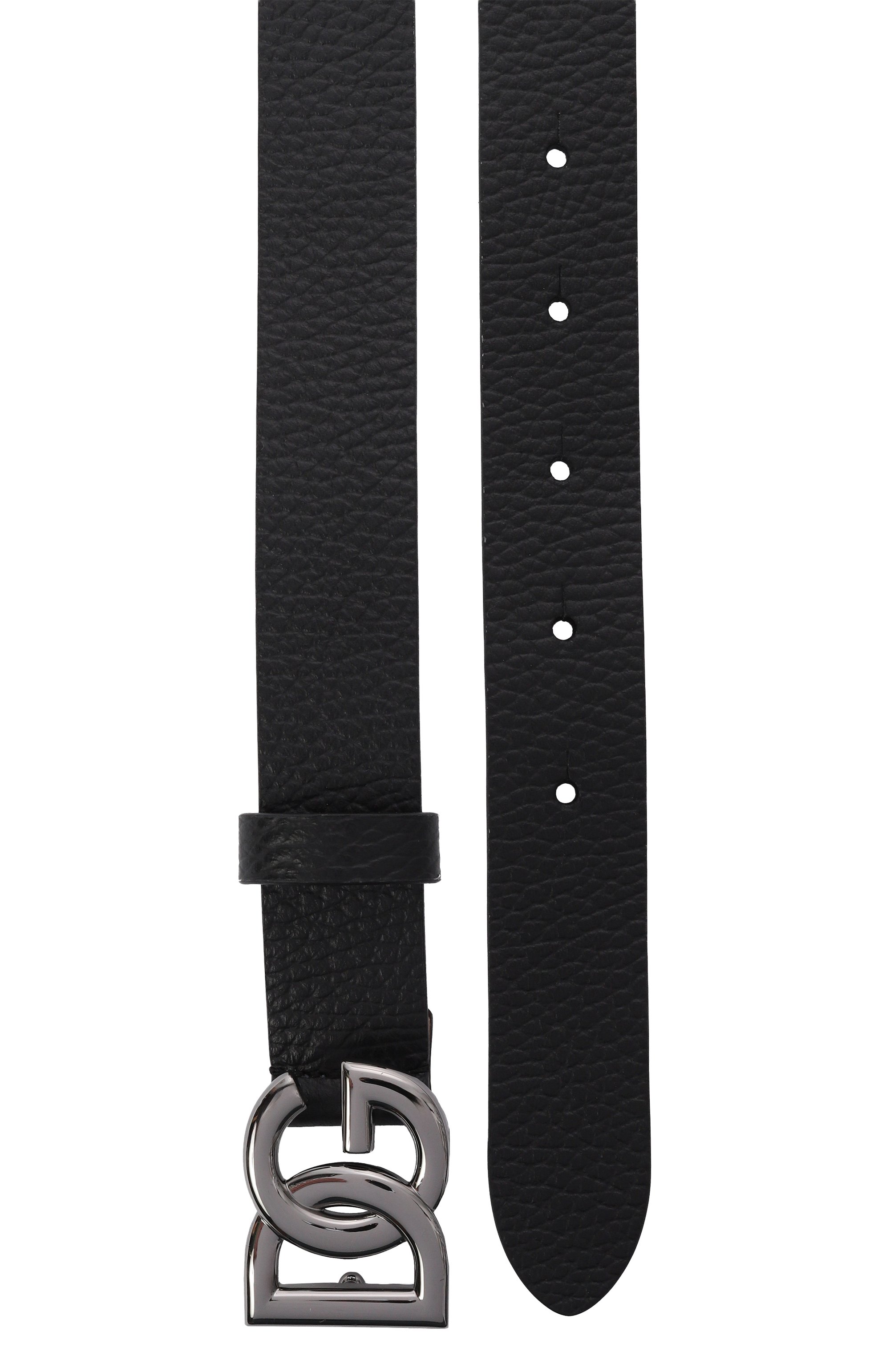 Кожаный ремень DOLCE & GABBANA черного цвета по цене 23500 руб., арт. EC0083/AI218, фото 2 Кожаный ремень DOLCE & GABBANA, арт. EC0083/AI218, фото 2